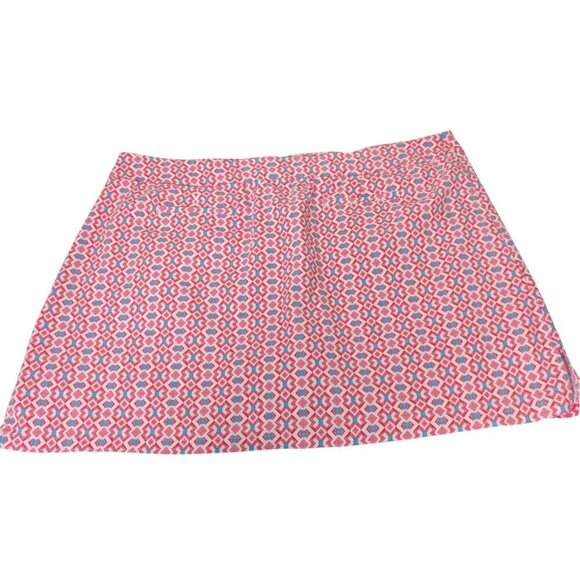 Ruby Rd Geometric Patterned Skort Womens Size 22W Pink Pockets Stretch Pull On - Picture 6 of 9